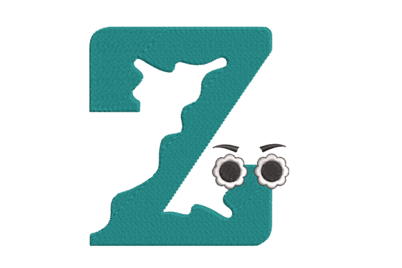 Alphabet Letter Z for Seasonal Embroidery
