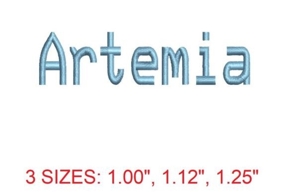 Artemia Embroidery Font: A Delicate Touch for Handmade Gifts