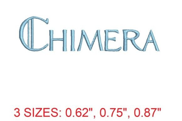Chimera Font: A Magical Embroidery Addition for Boutique Apparel