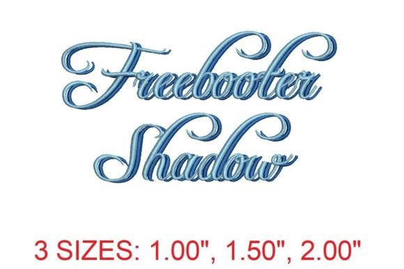 Freebooter Shadow Embroidery Font Review for Seasonal Projects