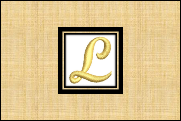Gold Letter L: A Bold Embroidery Statement