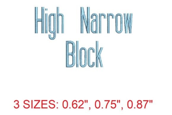 High Narrow Font Review for Holiday Embroidery