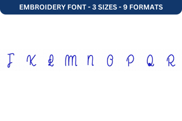Le Laboratoire Font Upper J to R: A Versatile Embroidery Font for Real Projects