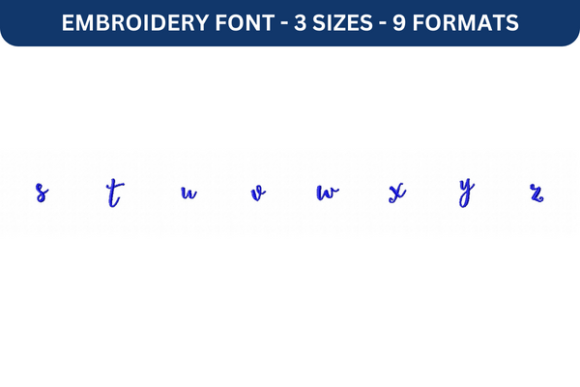 Lettres Douces Font Lower S to Z: A Review for Apparel Projects