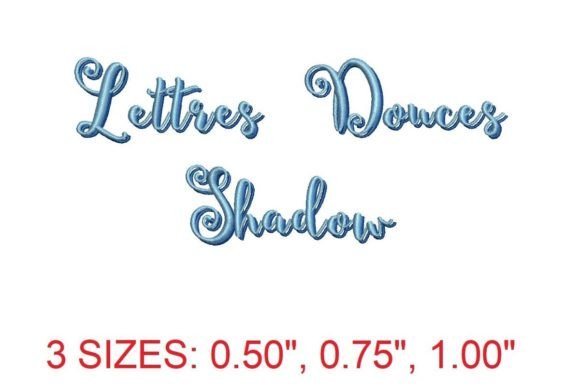 Lettres Douces Shadow Embroidery Font Review