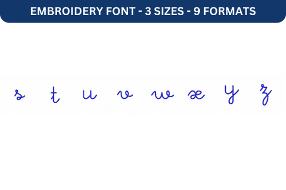 Little Days Font Lower S to Z: A Review for Small Business Embroidery