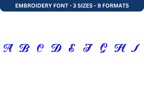 Mademoiselle K Font Upper a to I: A Stylish Embroidery Choice