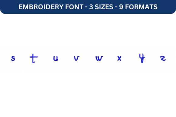 Marguerite Font Lower S to Z: A Delightful Embroidery Choice for Personalized Gifts