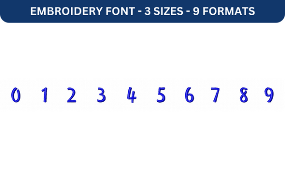 Marketing Script Font Number 0 to 9 Review for Personalized Embroidery