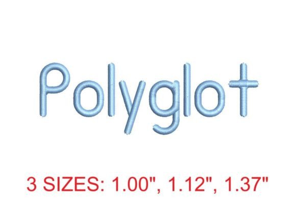 Polyglot Embroidery Font Review