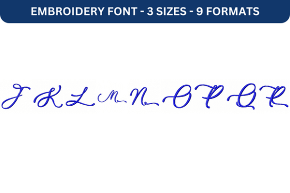 Review of Lovely Home Font Upper J to R for Real Embroidery Projects