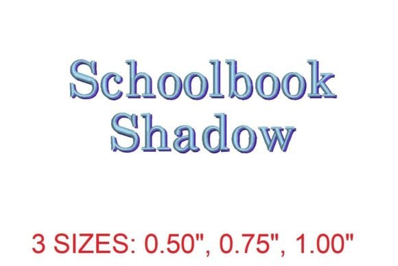 Schoolbook Shadow Embroidery Font: A Business-Focused Review