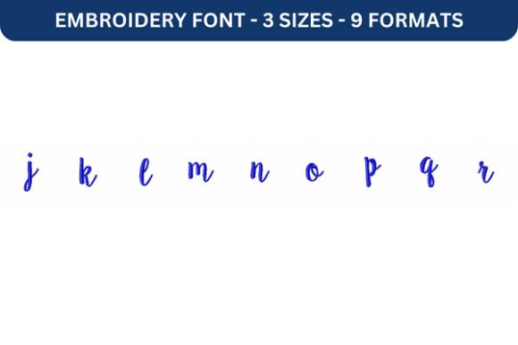 Sweet Pea Font Lower J to R