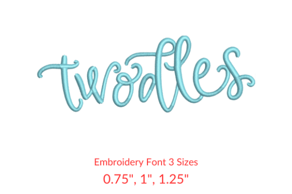 Twodles Font Review for Real Embroidery Projects